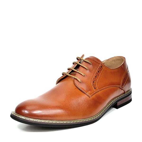 dream pairs Men's Pain-Toe PU Leather Oxford Shoes