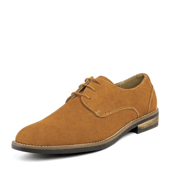 dream pairs Men's Plain-Toe Suede Oxford Shoes
