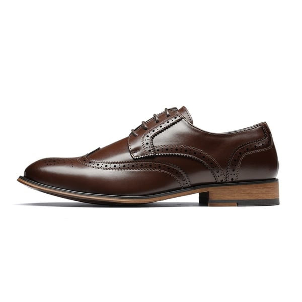 Dream Pairs Men's PU Leather Wingtip Dress Shoes
