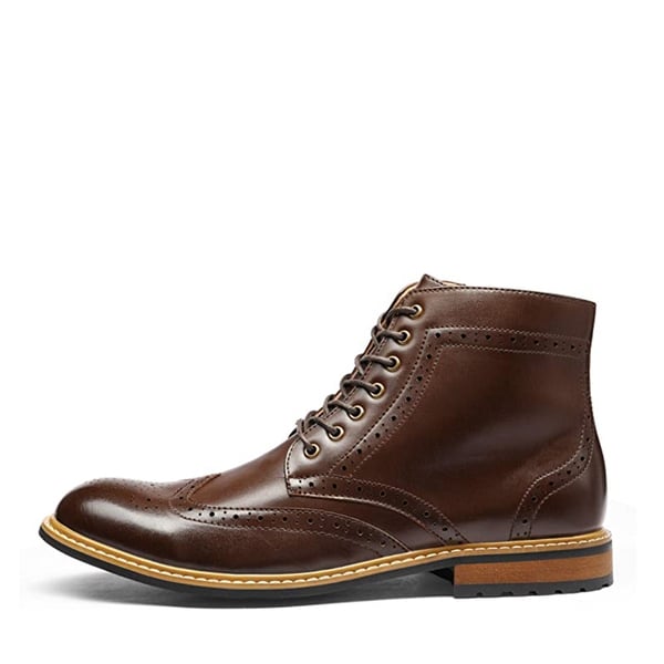 Dream Pairs Men's Side Zipper Wingtip Boots