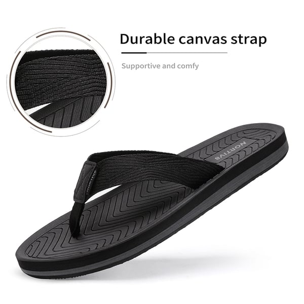 Dream Pairs Men's Slip-On Canvas Flip Flops