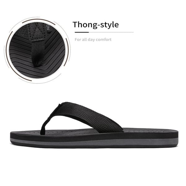 Dream Pairs Men's Slip-On Canvas Flip Flops