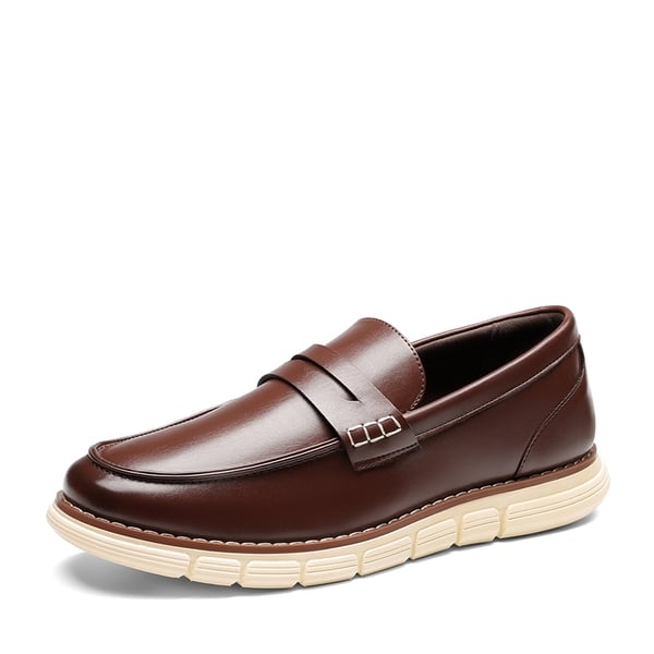 dream pairs Men's Slip-On PU Leather Penny Loafers