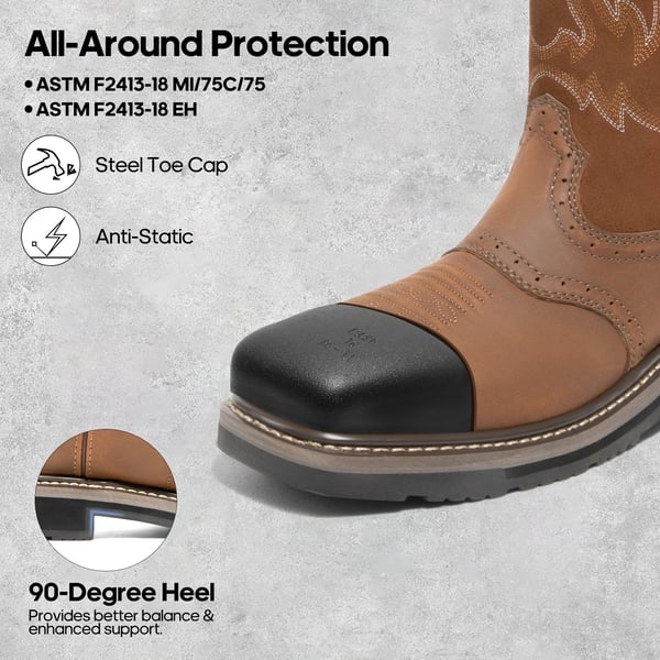 Dream Pairs Men's Western-style Work Boots