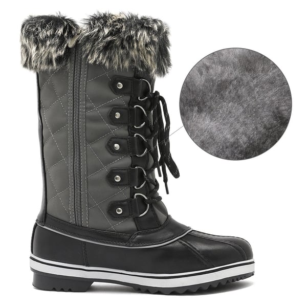 Dream Pairs Mid-Calf Fur Snow Boots