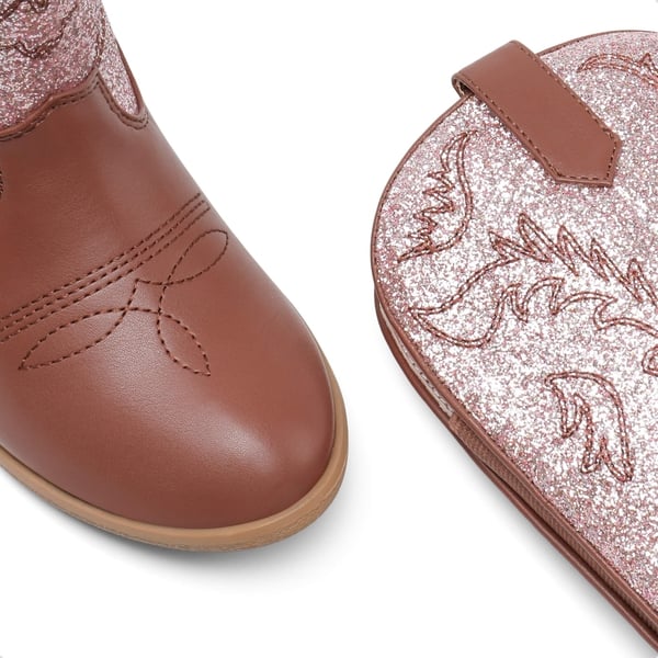 Dream Pairs Mid Calf Kids Cowboy Riding Boots