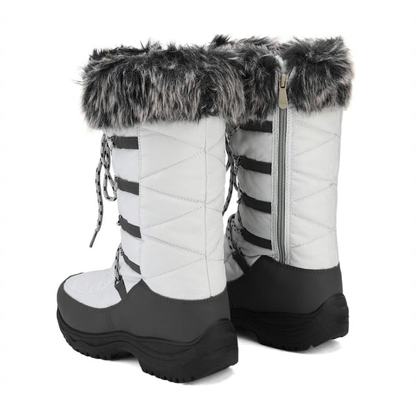 Dream Pairs Mid Calf Lace Up Winter Boots