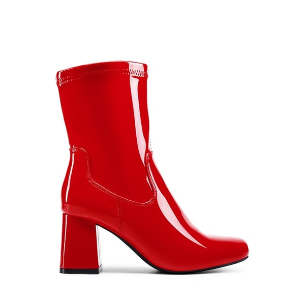 Dream Pairs Mid Calf Square-Toe Gogo Boots