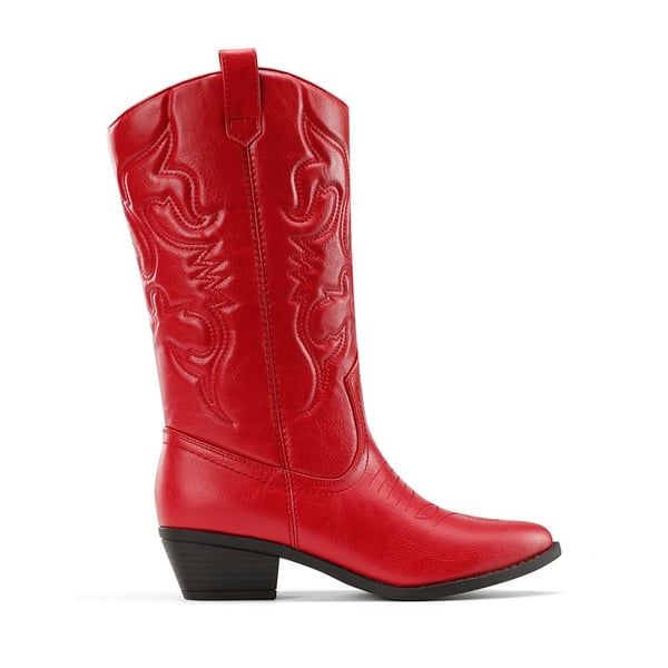 Dream Pairs Mid Calf Western Cowboy Boots