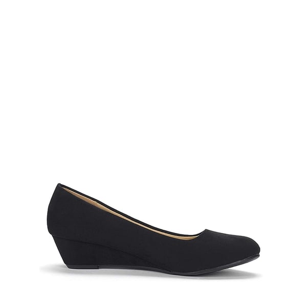 Dream Pairs Mid Wedge Heel Pump Shoes