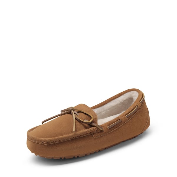 dream pairs Moccasin Slippers with Faux Fur