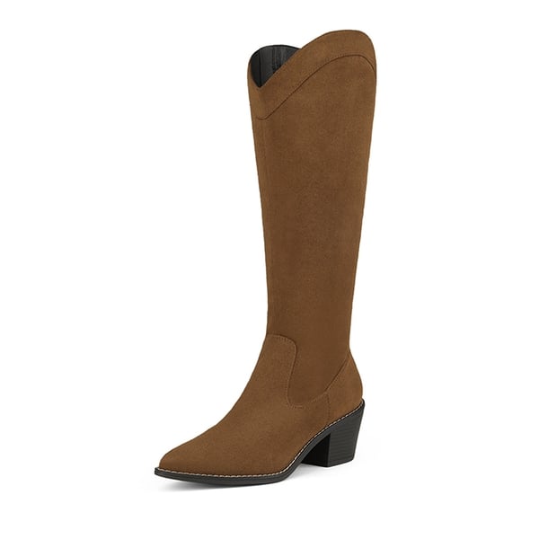 dream pairs Montana Pointed Toe Knee High Boots