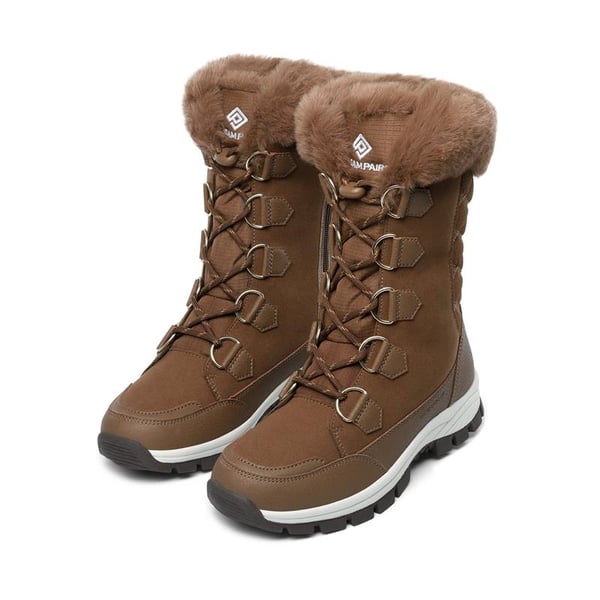 Dream Pairs Non-Slip Mid Calf Faux Fur Snow Boots