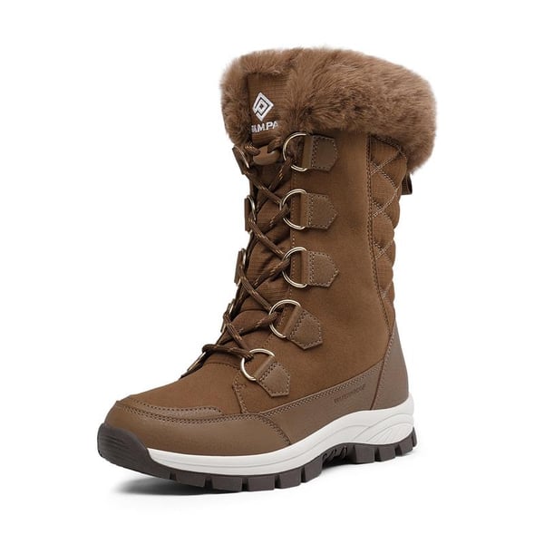 dream pairs Non-Slip Mid Calf Faux Fur Snow Boots