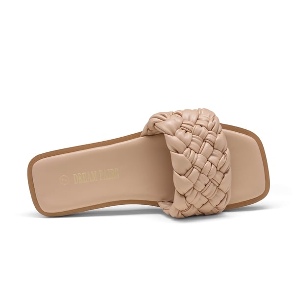 Dream Pairs Open Toe Slide Flat Sandals