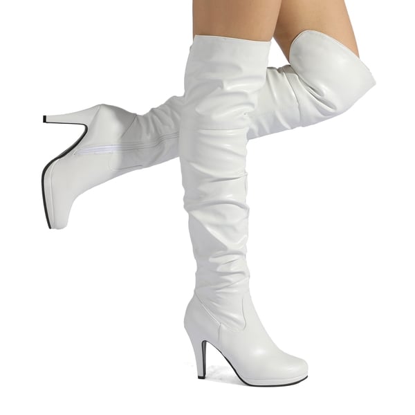 Dream Pairs Over The Knee Chunky Heel Boots