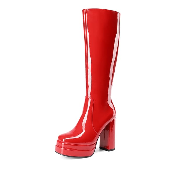 dream pairs Platform Chunky Knee High Boots