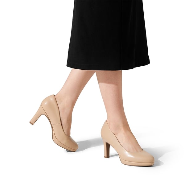 Dream Pairs Platform Comfortable Mid Heel Pumps