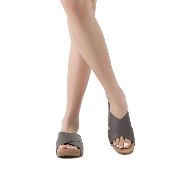 Dream Pairs Platform Criss-Cross Flat Sandals