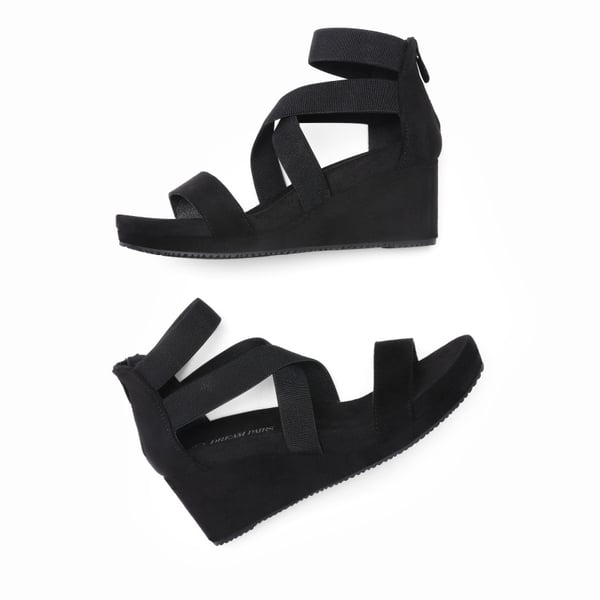 Dream Pairs Platform Elastic Wedge Sandals