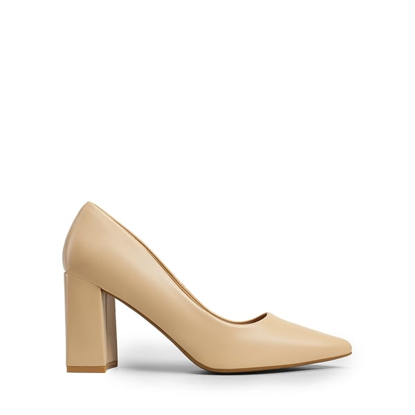 Dream Pairs Pointed Closed-Toe Block Heel Pumps