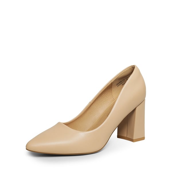 dream pairs Pointed Closed-Toe Block Heel Pumps
