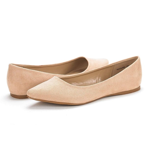 Dream Pairs Pointed Toe Ballet Slip On Flats