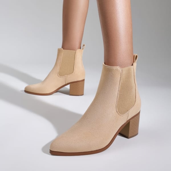Dream Pairs Pointed Toe Chelsea Ankle Boots