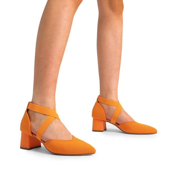 Dream Pairs Pointed Toe Criss Cross Pumps