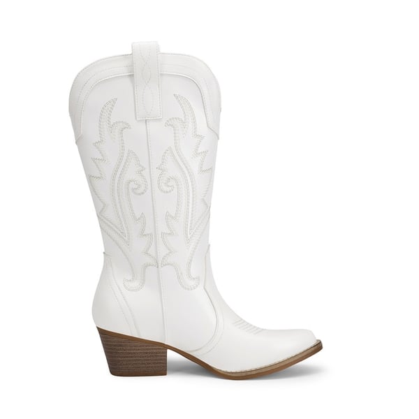 Dream Pairs Pointed-Toe Mid-calf Cowgirl Boots