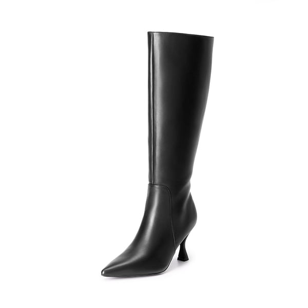 dream pairs Pointed Toe Stiletto Knee-high Boots