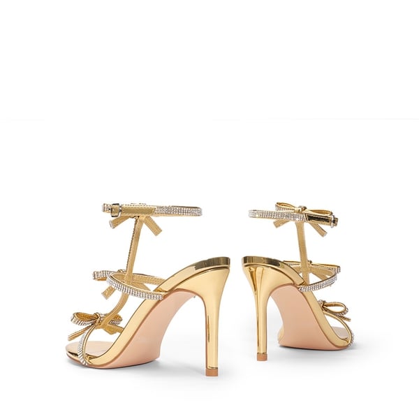 Dream Pairs Rhinestone Bow Stiletto Sandals