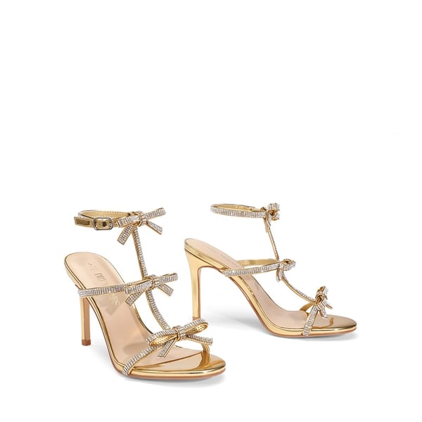 Dream Pairs Rhinestone Bow Stiletto Sandals