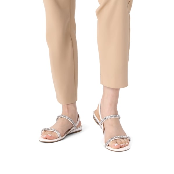 Dream Pairs Rhinestone Flat Sandals