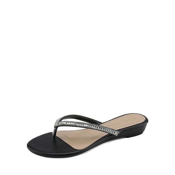 dream pairs Rhinestone Flip-Flop Sandals