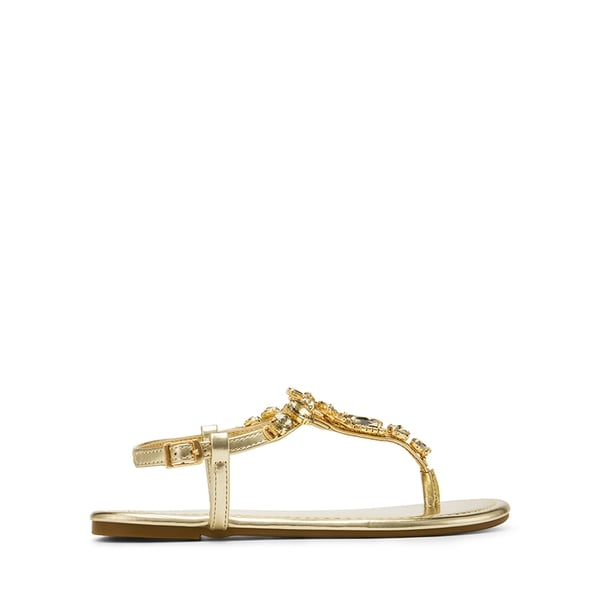 Dream Pairs Rhinestone T-Strap Flat Sandals