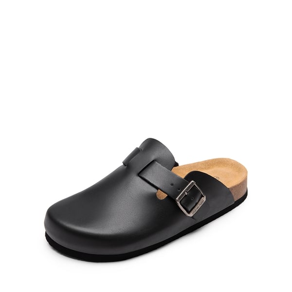 dream pairs Round Toe Buckle Slip-on Mules