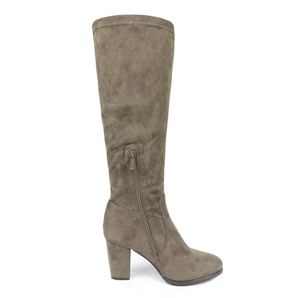 Dream Pairs Round-Toe Chunky Heel Knee High Boots