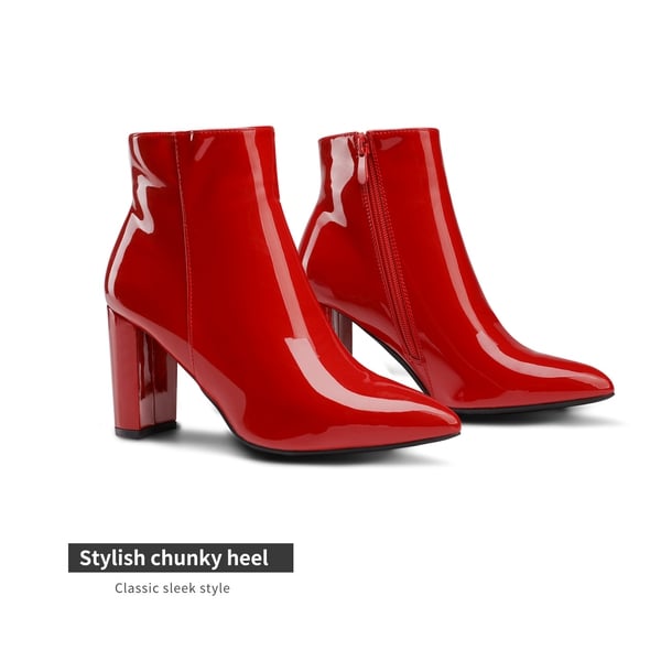 Dream Pairs Sianna Chunky High Heel Ankle Booties