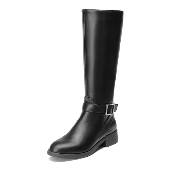 dream pairs Side Zipper Knee High Riding Boots