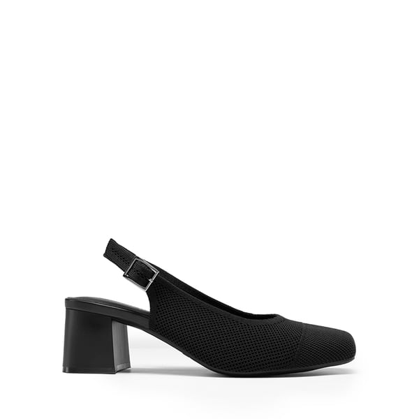 Dream Pairs Slingback Knitted Square Toe Pumps