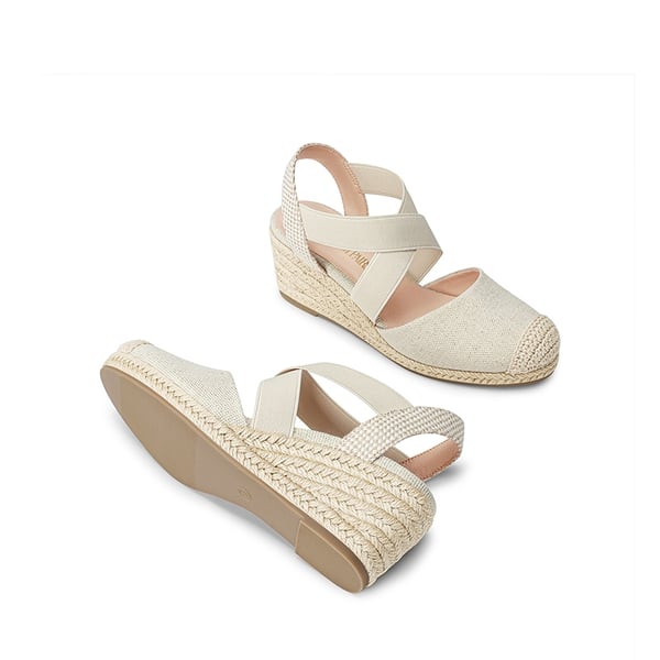 Dream Pairs Slip-on Cushioned Wedge Sandals