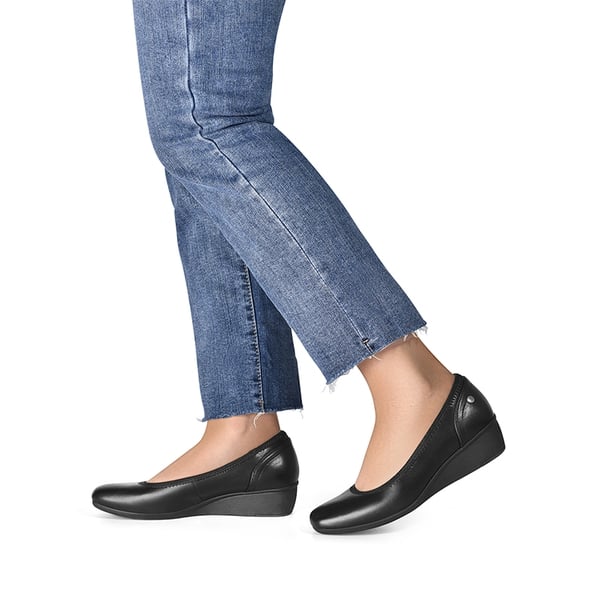 Dream Pairs Square Toe Low Wedge Dress Pumps
