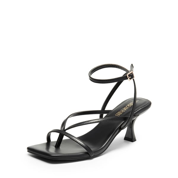 dream pairs Square Toe Strappy Kitten Heels