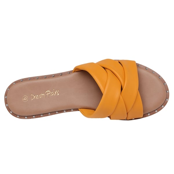 Dream Pairs Studded Flat Slide Sandals