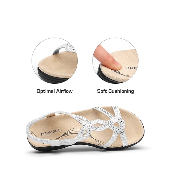 Dream Pairs Summer Beach Flat Sandals