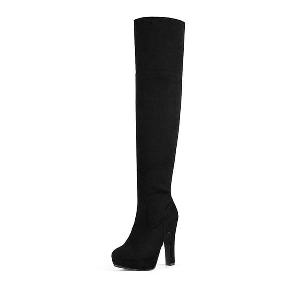 dream pairs Thigh High Chunky Platform Boots