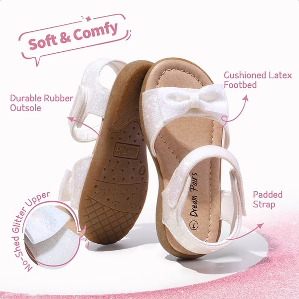 Dream Pairs Toddler Girls' Summer Bow Sandals