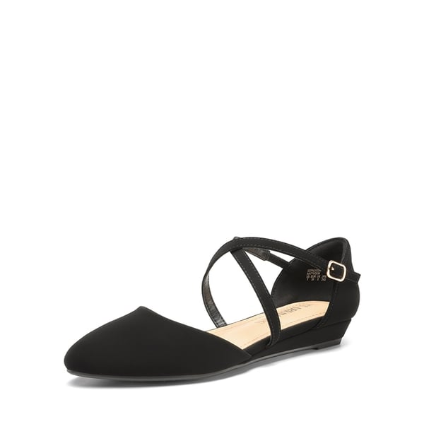 dream pairs V-shaped Cutout Low Wedge Flats