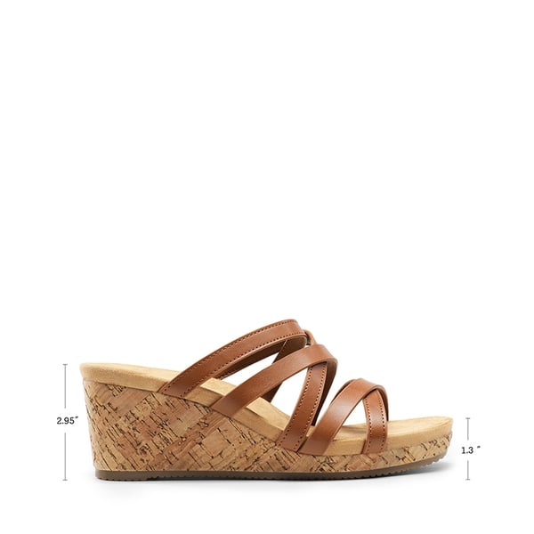 Dream Pairs Velvety Layer Strappy Wedge Sandals